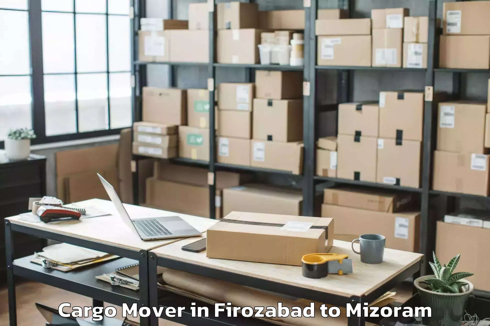 Easy Firozabad to Darlawn Cargo Mover Booking